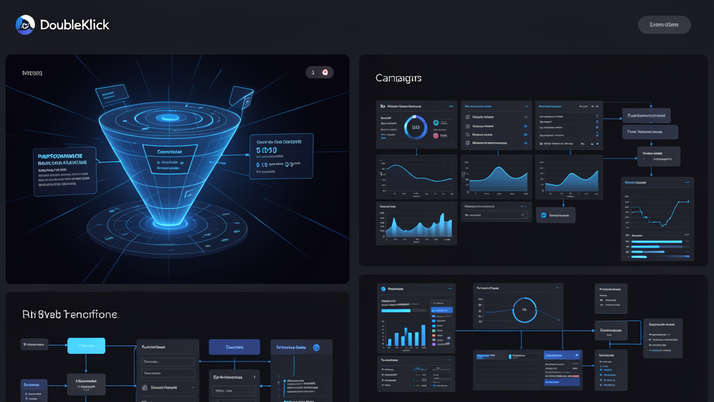 Abstract digital agency and funnel systems artwork