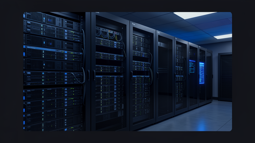 Abstract hosting infrastructure artwork